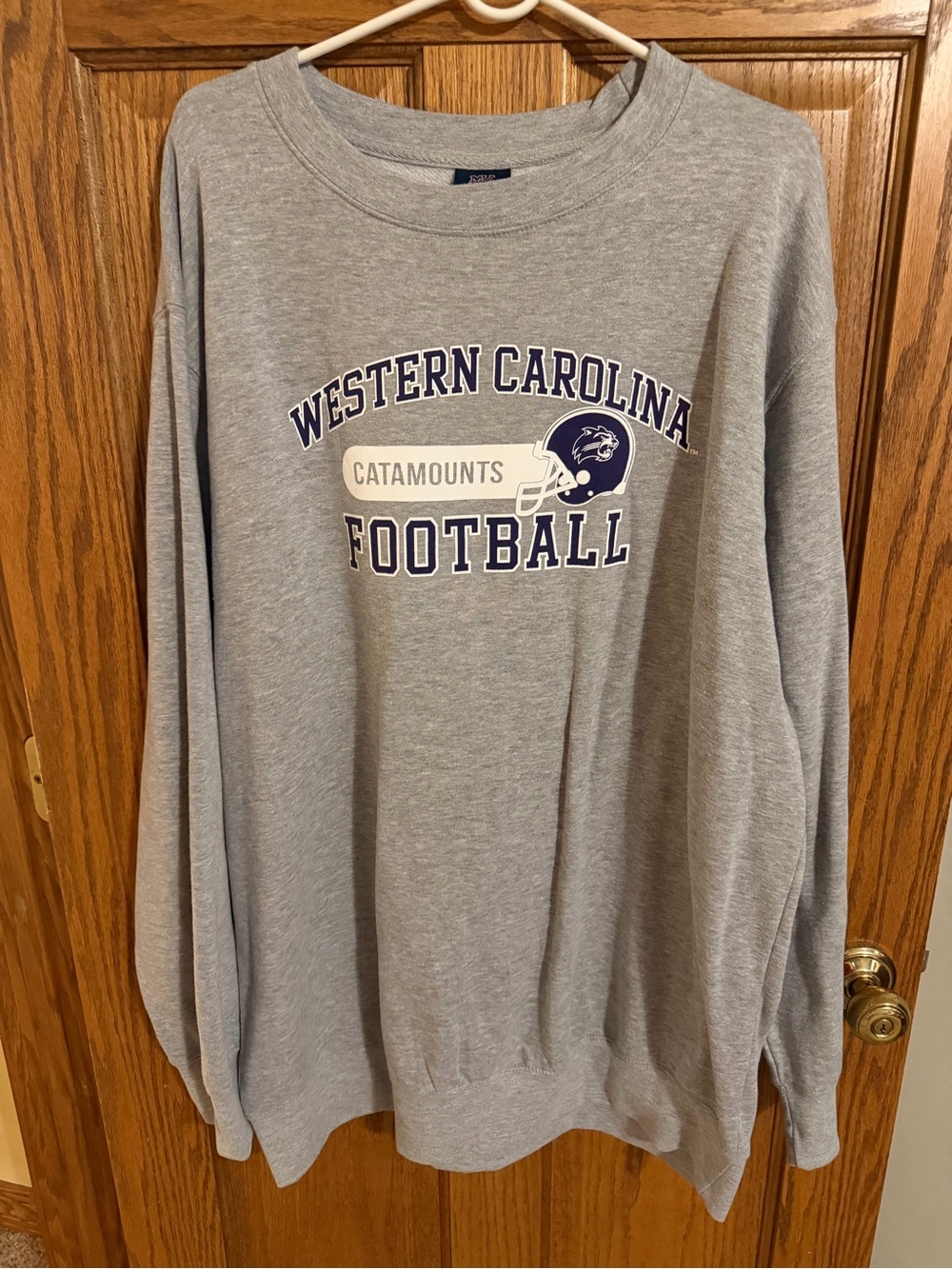 MV Sport Western Carolina Catamounts Gray Crewneck Sweatshirt